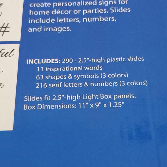 Leisure Arts Light Box Letters Numbers Accessories - Picture 3 of 8